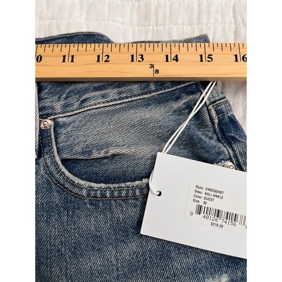 EDWIN Women's Kali Ankle Denim Jeans in Quest Wash Sz 30 NWT - Picture 3 of 10